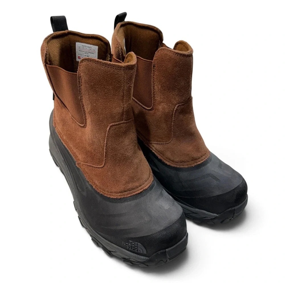 The North Face Chilkat IV 400 Chelsea Boots Brown Black Suede NF0A4OAG Mens 9.5